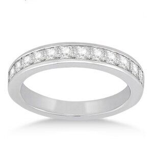 Trendy 925 Silver Plated White CZ Couple Ring, FB16FA1084